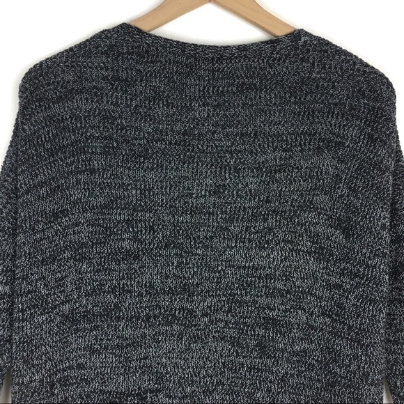 EXPRESS Sweater Tunic Plunge V Neck 3/4 Sleeves Oversized Fit Minimalist Small - Picture 5 of 8